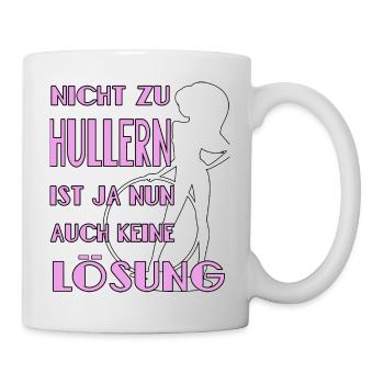 hulahoop girl hullern rosa hula keine lösung - Tasse - Weiß - Rechts