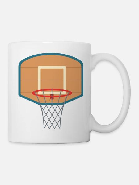 Basketball Korb - Tasse - Weiß