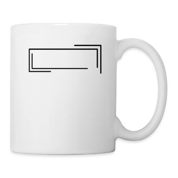 Black box frame line line - Mug - white - Right