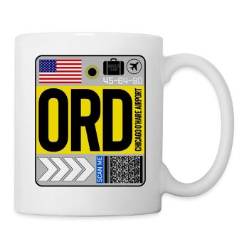 Flughafen Chicago O'Hare - Tasse - Weiß - Rechts