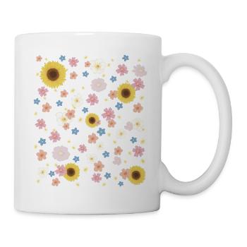 Cheerful floral pattern - Mug - white - Right