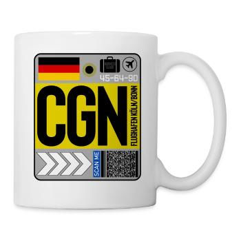 Flughafen Köln-Bonn - Tasse - Weiß - Rechts