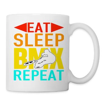 BMX,Sport,freestyle,roue, idée de cadeau - Mug blanc - blanc - Droite