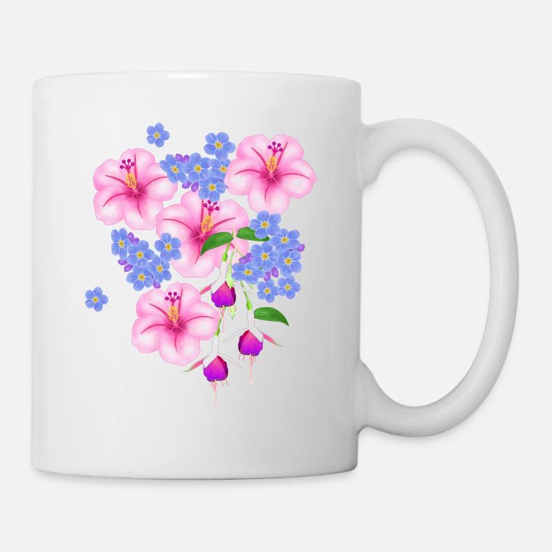 Blüten, Blume - Tasse - Weiß