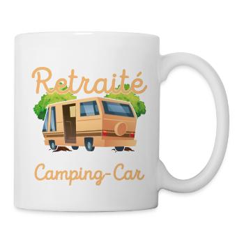 Camping-Geschenk für einen Rentner - Tasse - Weiß - Rechts