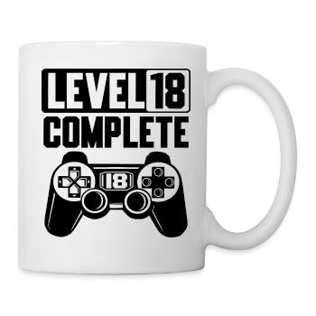 18th Birthday Level 18 Complete 18 Years Gamer - Mug - white - Right