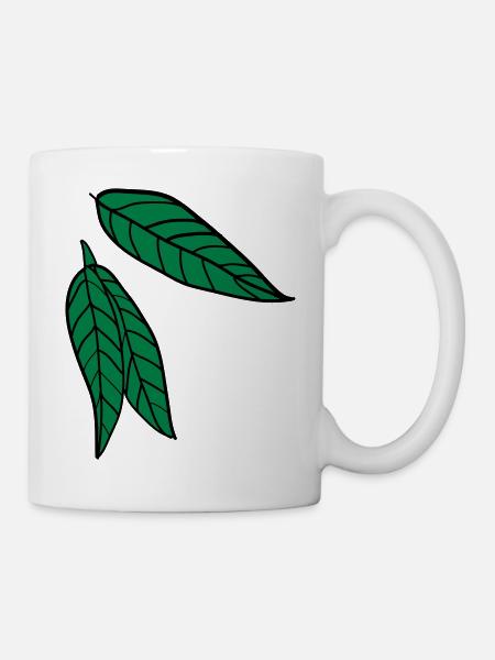 green nature leaves c2 - Mug - white
