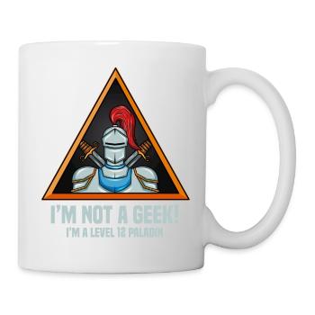 Geek Streber Paladin Dungeon Rollenspiel Geschenk - Tasse - Weiß - Rechts