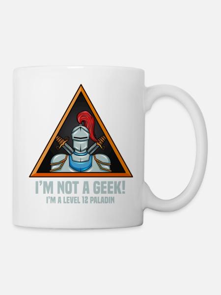 Geek Geek Geek Dungeon jeu de rôle de Geek - Mug blanc - blanc