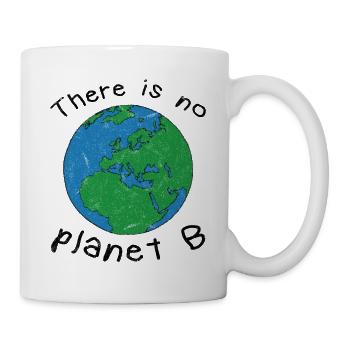 Il n’y a pas de planète B, sauvons la planète terre - Mug blanc - blanc - Droite