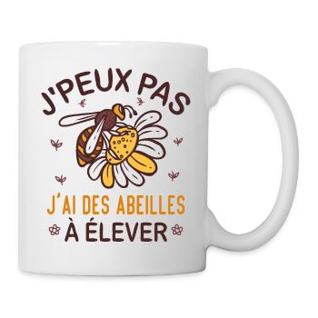 Abeille Apiculteur Drôle Abeille Cadeau Apiculture - Mug blanc - blanc - Droite