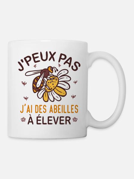 Abeille Apiculteur Drôle Abeille Cadeau Apiculture - Mug blanc - blanc