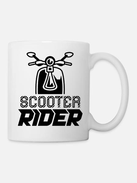 Scooter scooter scooter mobylette mobylette - Mug blanc - blanc