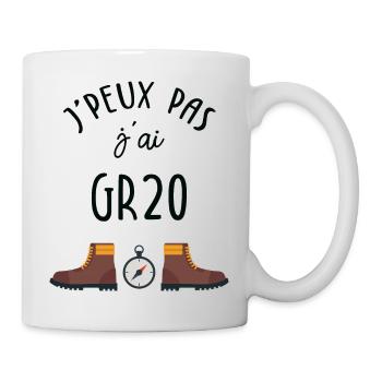 J'peux pas j'ai GR20 - Mug blanc - blanc - Droite