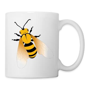 Die Bienen - Tasse - Weiß - Rechts