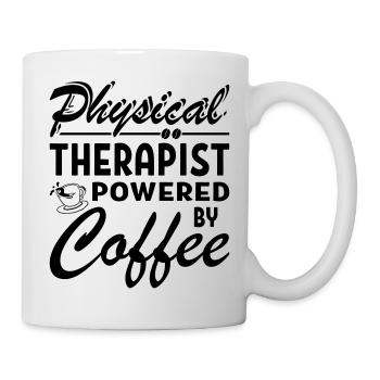Physical Therapist Powered By Coffee - Mug - white - Right
