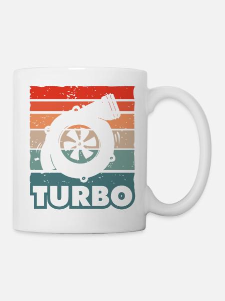 Car Turbo Tuning Ladedruck Blow-off Turbolader - Tasse - Weiß