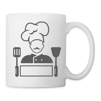 Kochen backen Food - Tasse - Weiß - Rechts