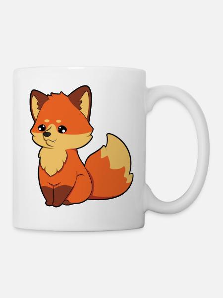 Fuchs - Tasse - Weiß