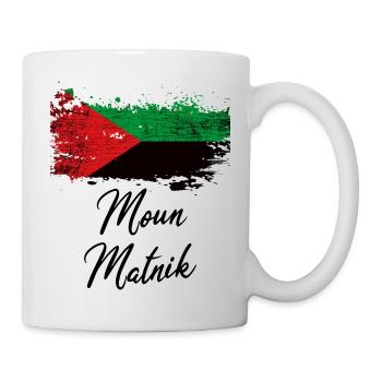 Peuple de la Martinique couleur drapeau - Mug blanc - blanc - Droite