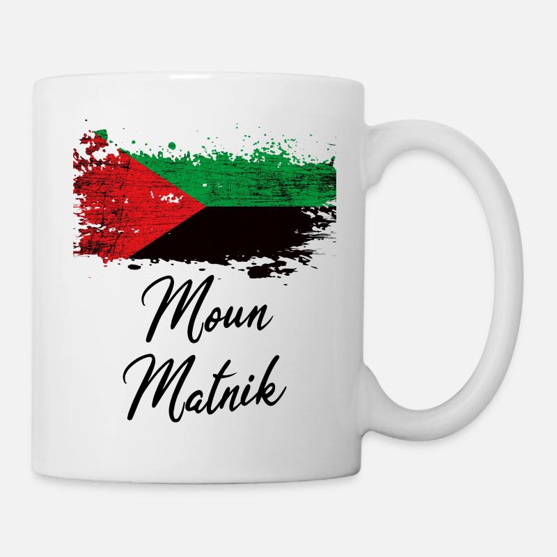 Peuple de la Martinique couleur drapeau - Mug blanc - blanc