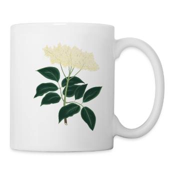 Elderberry botanical drawing - Mug - white - Right