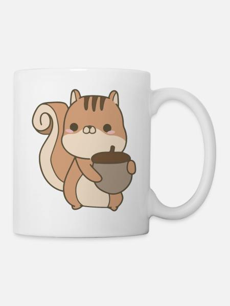 Eichhörnchen - Tasse - Weiß