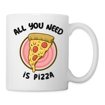Pizza Pizza - Tasse - Weiß - Rechts
