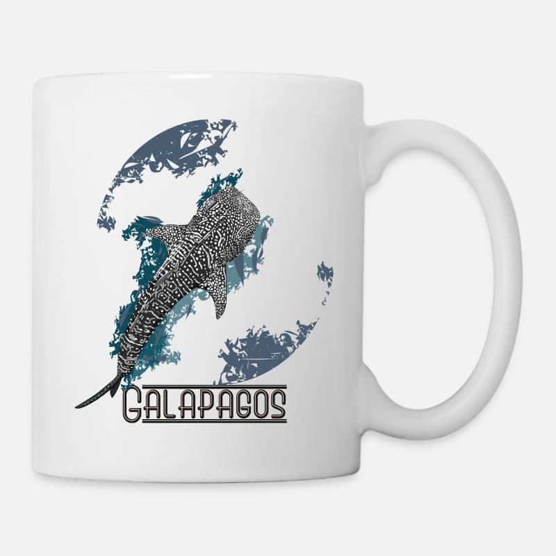 Whale shark in the Galapagos Islands - Mug - white