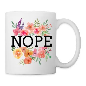 Nope Non - Mug blanc - blanc - Droite