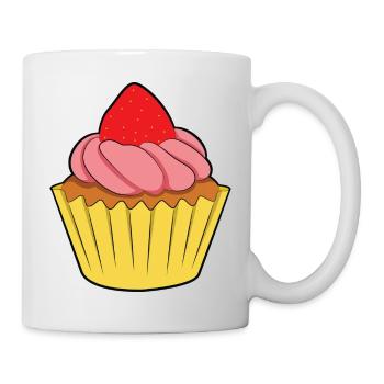 Cupcake - Tasse - Weiß - Rechts