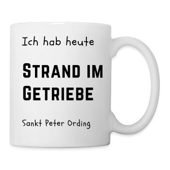 Strand im Getriebe - Tasse - Weiß - Rechts
