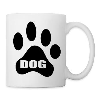 Chien chien - Mug blanc - blanc - Droite