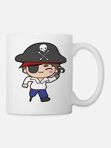 Pirat - Tasse - Weiß