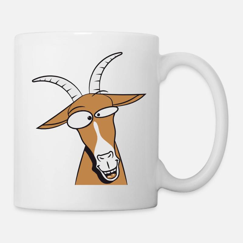 Goat crazy stupid - Mug - white