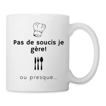 Pas de soucis je gère - Mug blanc - blanc - Droite