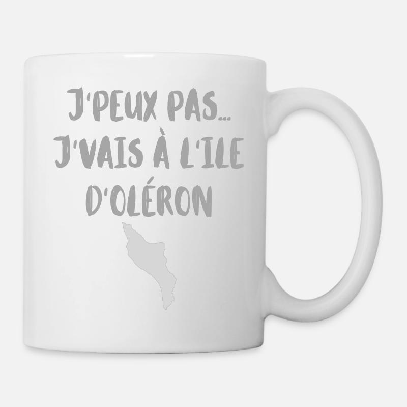 J peux pas J vais à L Ile d Oléron, serie - Mug blanc - blanc