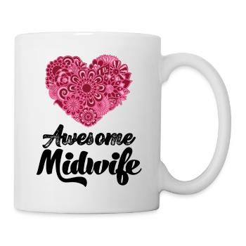Meilleure sage-femme au monde Infirmière de naissance - Mug blanc - blanc - Droite