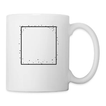 Sternen Rahmen mit Punkten Deko - Tasse - Weiß - Rechts