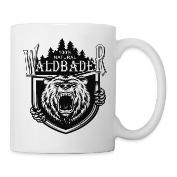 shinrin yoku Waldbaden organic natur prepper bär - Tasse - Weiß - Rechts