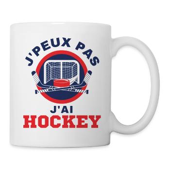 J'peux pas j'ai Hockey Idée cadeau original - Mug blanc - blanc - Droite