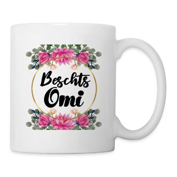 Beschts Omi Oma Schweiz Lieblingsoma Beste Grosi - Tasse - Weiß - Rechts