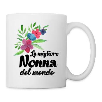 Beste Oma der Welt italienische Oma Schweizer Oma - Tasse - Weiß - Rechts