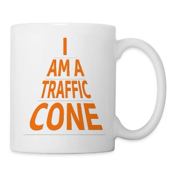 I am a traffic cone - Mug - white - Right
