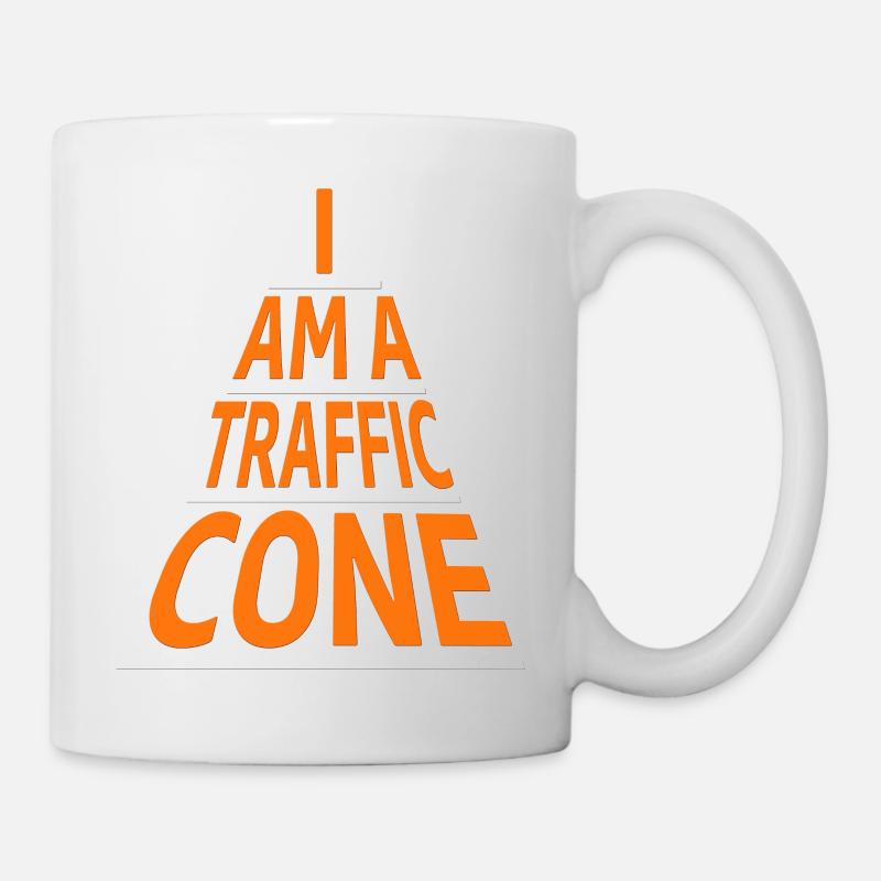 I am a traffic cone - Mug - white
