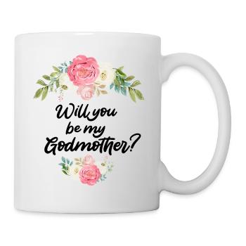 Voulez-vous demander à ma marraine sa marraine - Mug blanc - blanc - Droite
