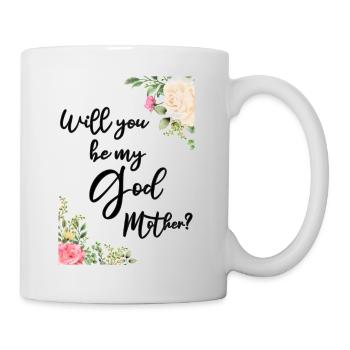 Voulez-vous demander à ma marraine sa marraine - Mug blanc - blanc - Droite