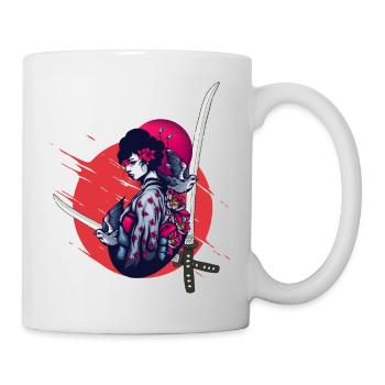 gothik manga anime kriegerin samurai japan girl - Tasse - Weiß - Rechts