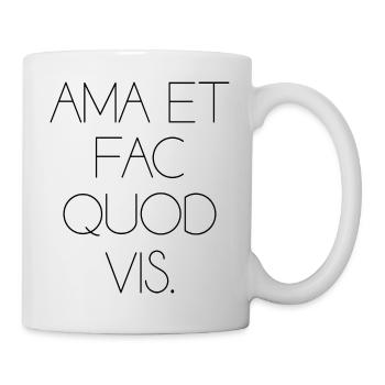 L’amour fait ce que vous voulez que les Écritures latines disent - Mug blanc - blanc - Droite