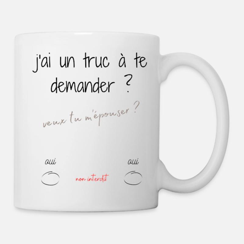 Veux tu m'épouser ? - Mug blanc - blanc